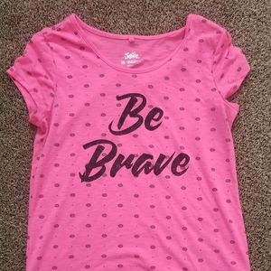 3/$15! Justice Hot Pink "Be Brave" Shirt
